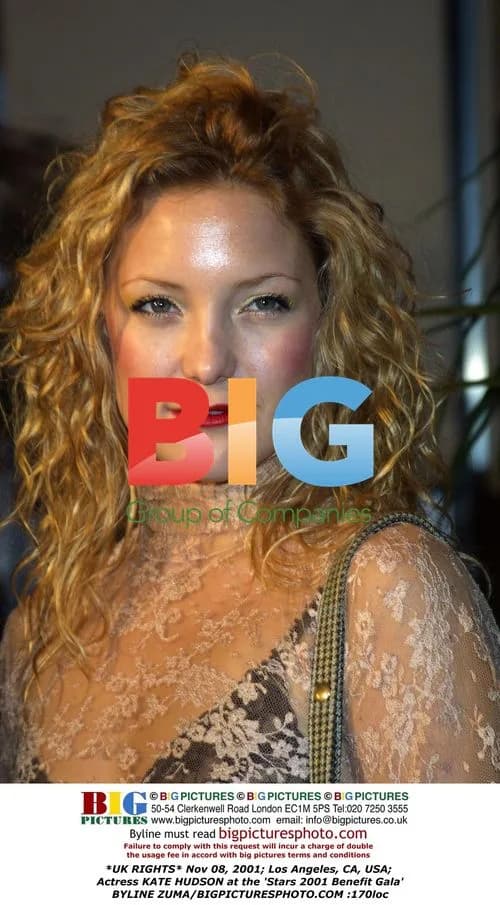 Kate Hudson at Stars 2001 Benefit Gala