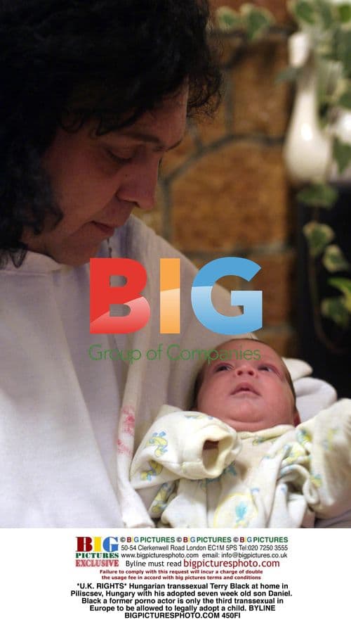 Hungarian Transsexual Terry Black Adopts Son