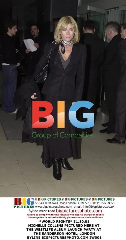 Michelle Collins at Westlife Album Launch Party