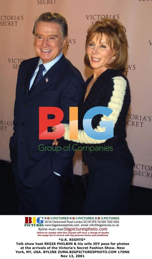 Regis Philbin & wife Joy at Victoria's Secret Fashion Show