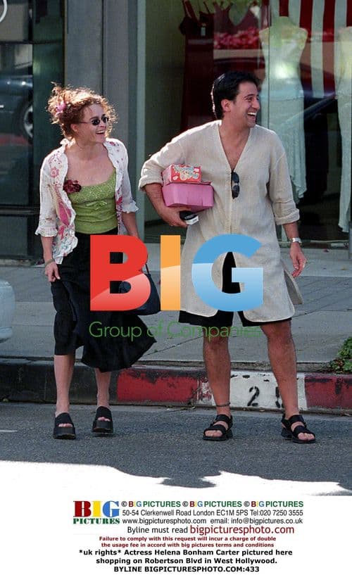 Helena Bonham Carter Shopping in West Hollywood