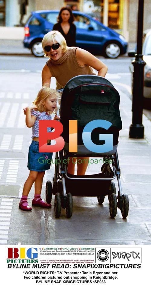 T.V Presenter Tania Bryer and children shopping