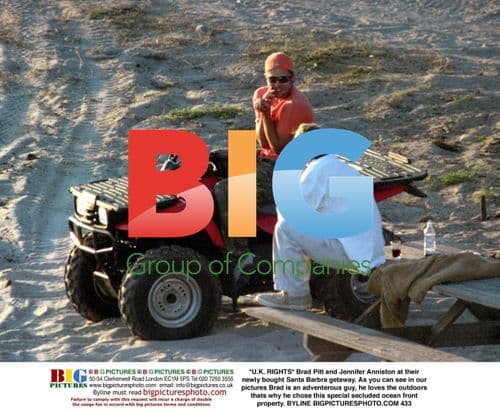 Brad Pitt and Jennifer Anniston's Santa Barbra Getaway