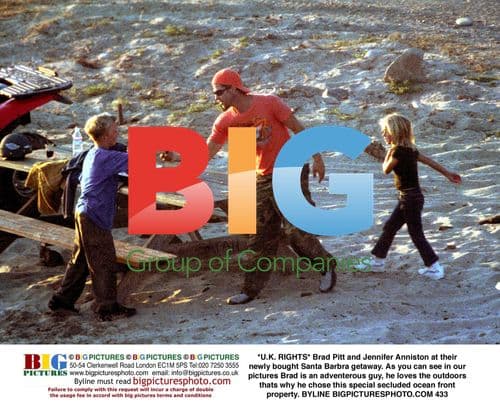 Brad Pitt and Jennifer Anniston's Santa Barbra Getaway