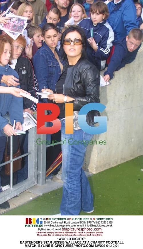 Jessie Wallace at Charity Football Match