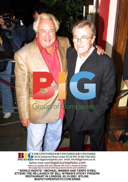 Michael Winner and Terry O'Neil at Sticky Fingers Relaunch