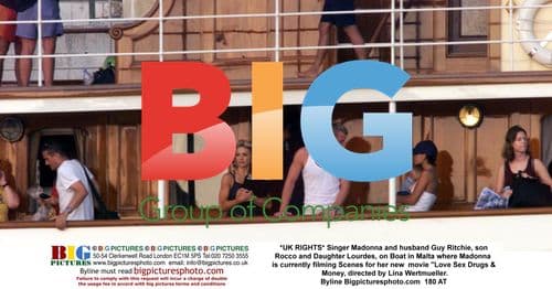 Madonna and Family on Malta Set