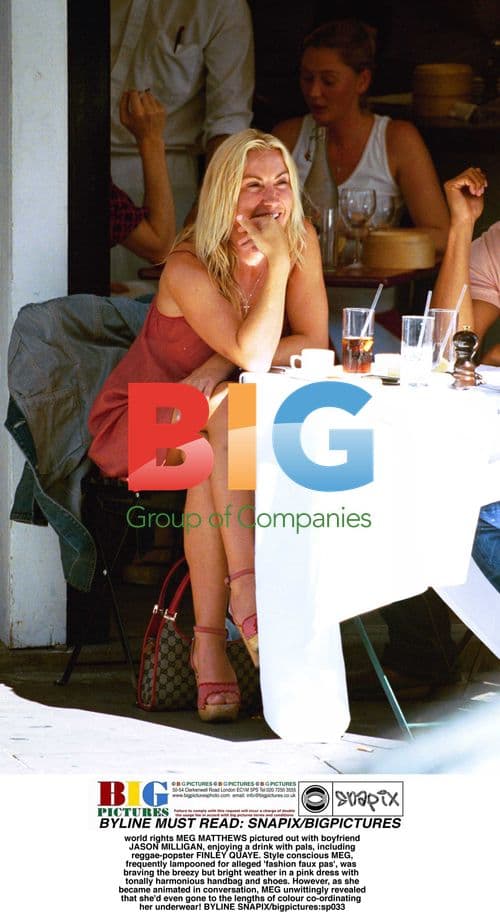 Meg Matthews seen with boyfriend Jason Milligan