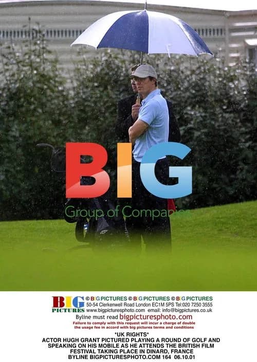 Hugh Grant Golfing in Dinard, France