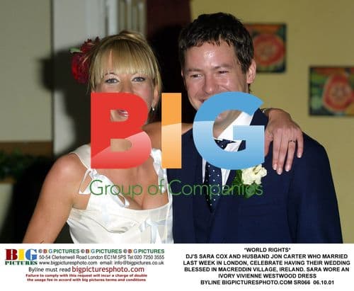 DJ Sara Cox & Husband Jon Carter's Wedding Blessing