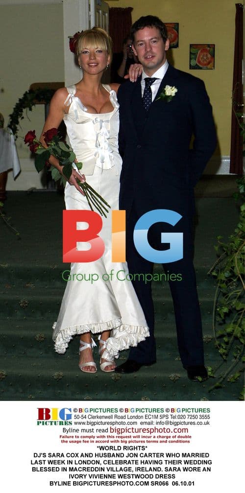 Sara Cox and Jon Carter's wedding blessing in Ireland