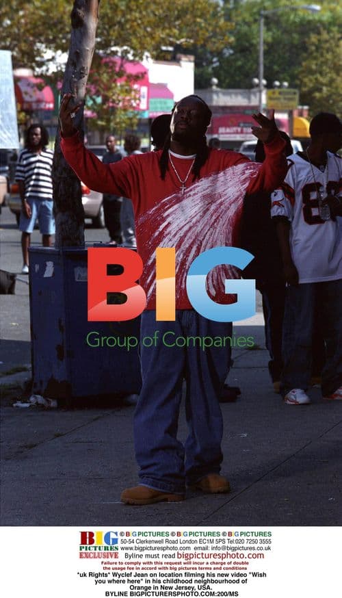 Wyclef Jean films video in New Jersey