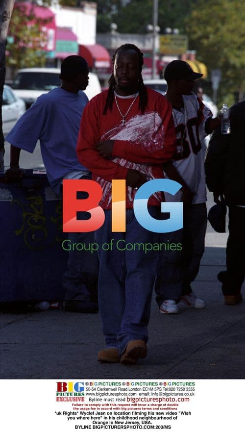 Wyclef Jean films new video in NJ