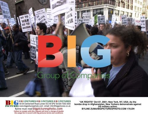 New Yorkers protest US military action in Afghanistan