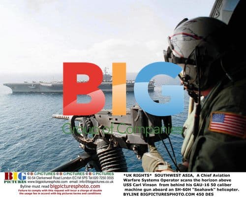 Chief Aviation Warfare Systems Operator aboard SH-60H Seahawk