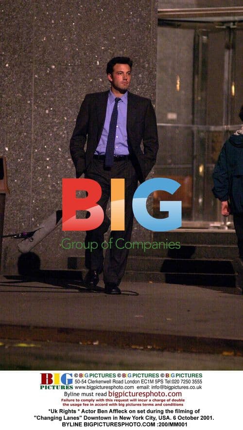 Ben Affleck on set of "Changing Lanes"