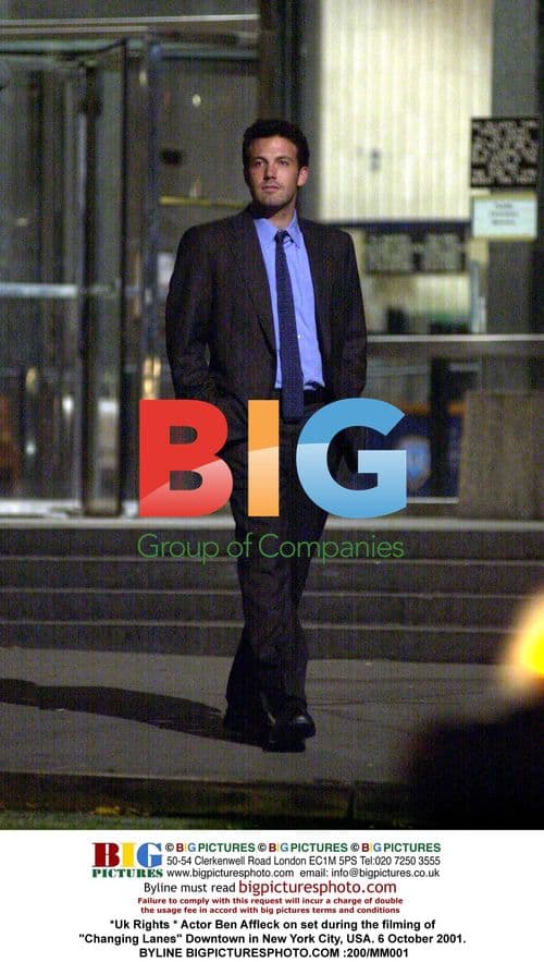 Ben Affleck on set of "Changing Lanes"