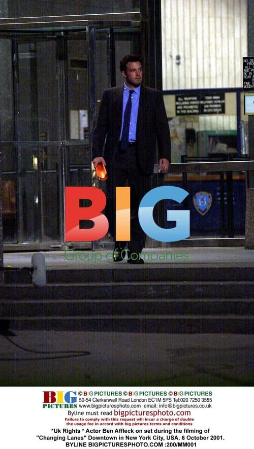 Ben Affleck on set of "Changing Lanes"