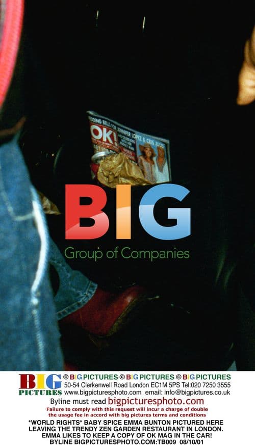 Emma Bunton Leaves Zen Garden Restaurant