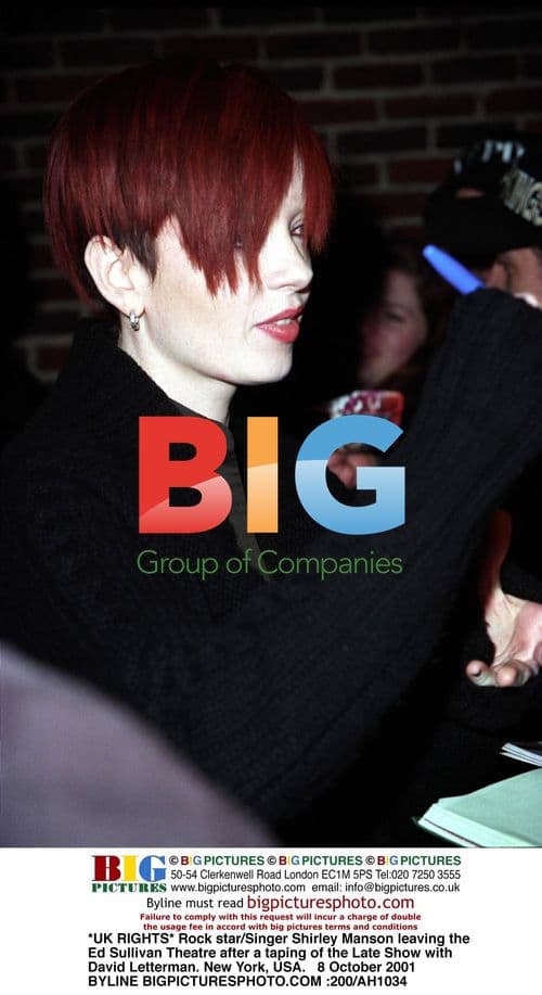 Shirley Manson Leaving Late Show Taping