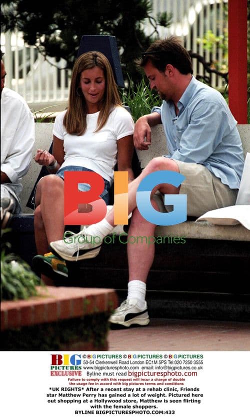 Matthew Perry Flirts at Hollywood Store