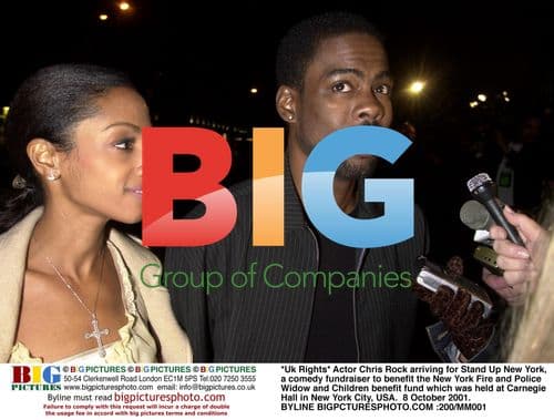 Chris Rock arrives for Stand Up New York comedy fundraiser