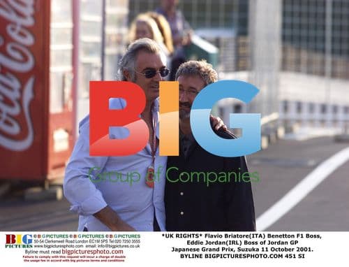 Flavio Briatore and Jarno Trulli at Japanese Grand Prix