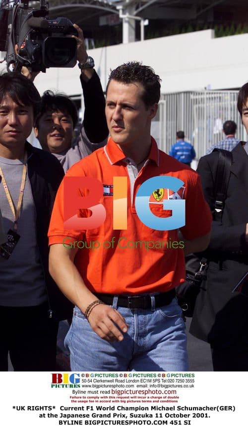 Michael Schumacher at Japanese Grand Prix 2001