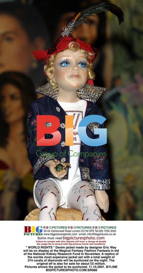 Designer Jacket with Diamonds Auctioned