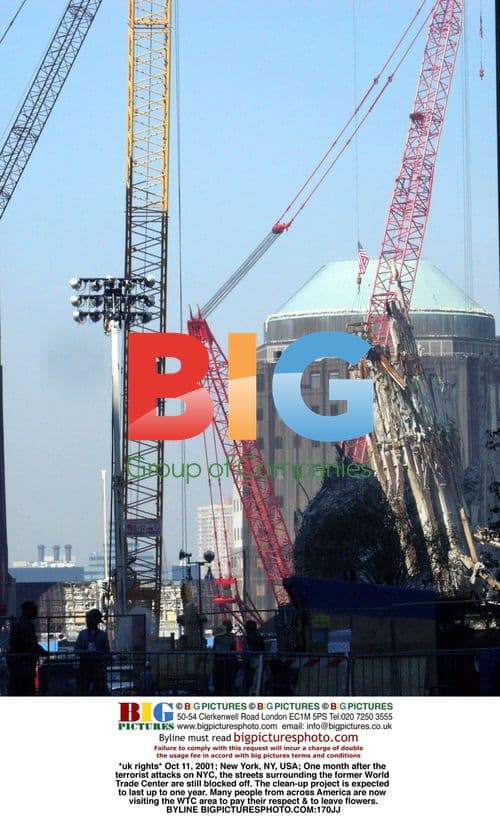 Cleanup at former World Trade Center