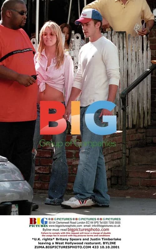 Britney & Justin Leaving Hollywood Restaurant