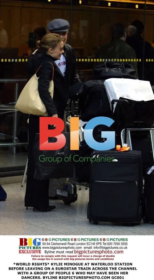 Kylie Minogue Leaving Waterloo Station