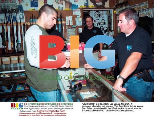 Customer Checking Guns at Las Vegas Store