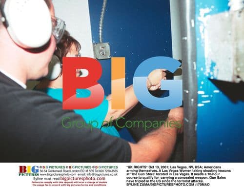 Woman Taking Shooting Lessons in Las Vegas