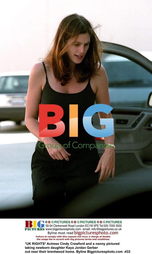 Cindy Crawford out with daughter Kaya and nanny