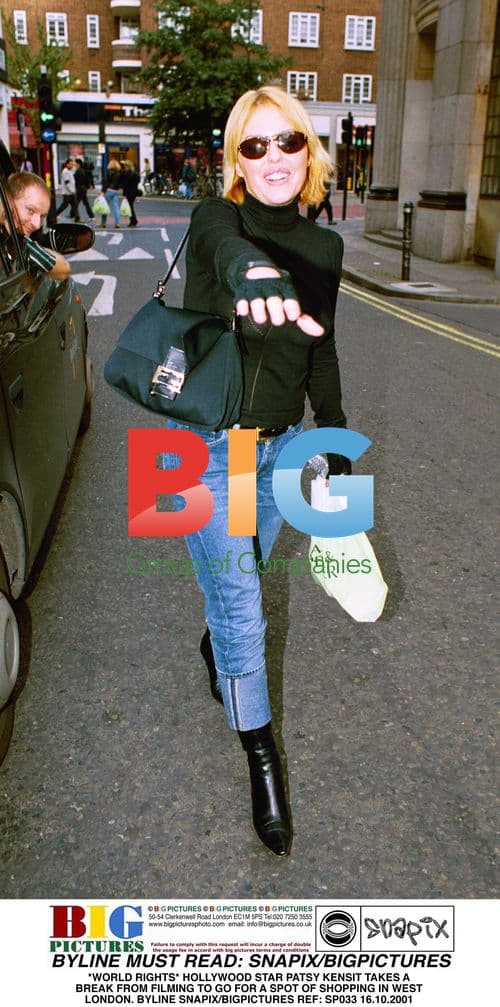 Patsy Kensit takes break from filming to shop in West London