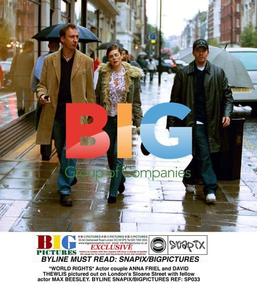 Actor Couple Anna Friel and David Thewlis Out with Max Beesley