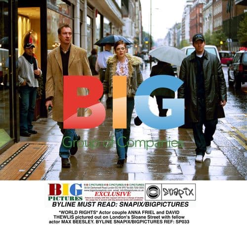 ANNA FRIEL and DAVID THEWLIS with MAX BEESLEY in London