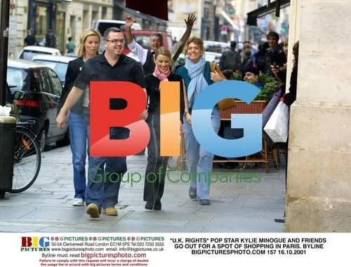 Kylie Minogue and friends shopping in Paris