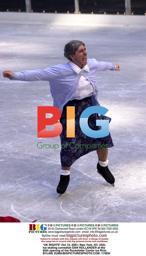 Comedian Dan Hollander at Rockefeller Center Ice Rink