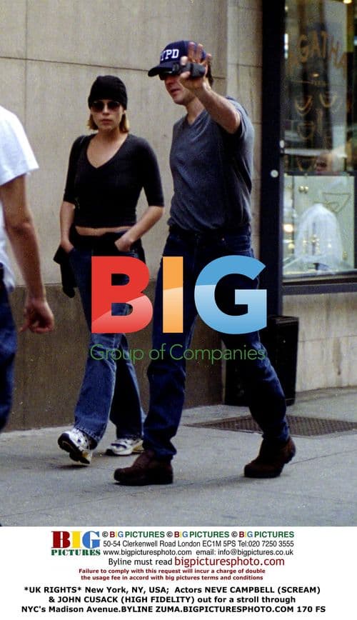 Neve Campbell & John Cusack in NYC