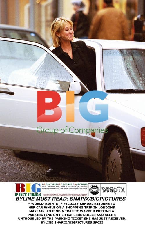 Felicity Kendal Returns to Car in London