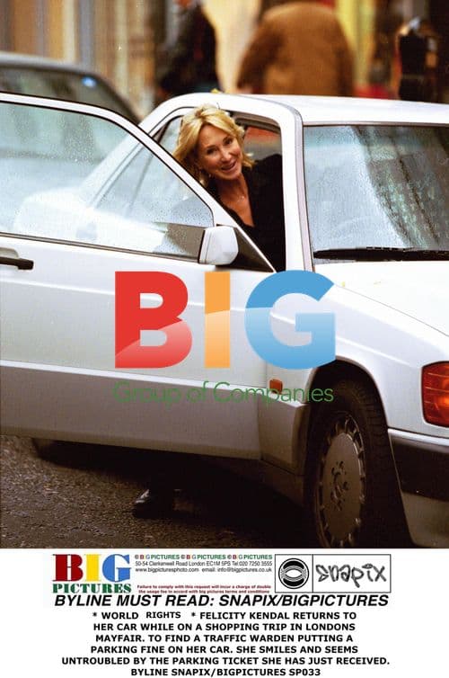 Felicity Kendal Receives Parking Ticket