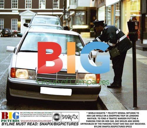 Felicity Kendal Receives Parking Ticket