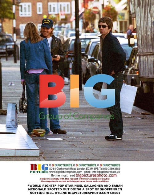 Noel Gallagher and Sarah McDonald Shopping in Notting Hill