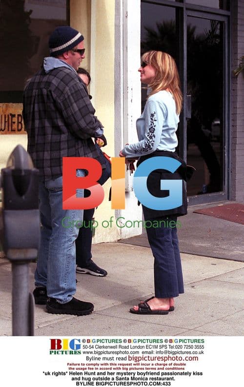 Helen Hunt in PDA with boyfriend in Santa Monica