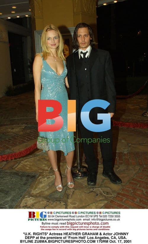 Heather Graham & Johnny Depp at 'From Hell' Premiere