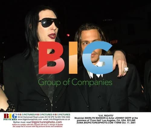 Marilyn Manson & Johnny Depp at 'From Hell' premiere
