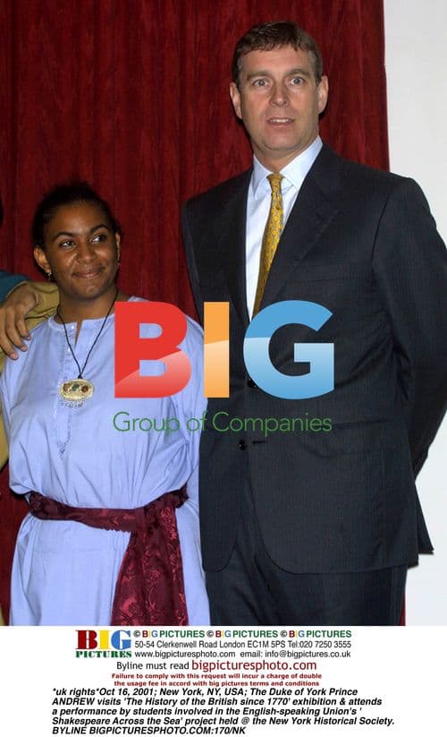 Prince Andrew visits NY Historical Society