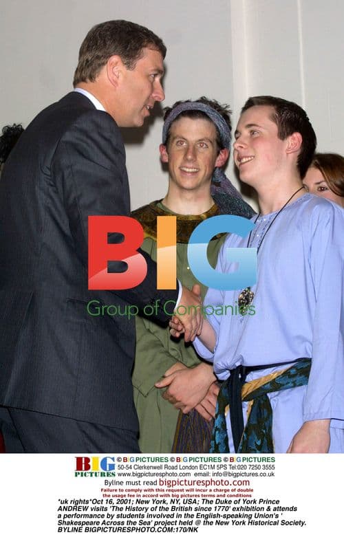 Prince Andrew at NY Historical Society